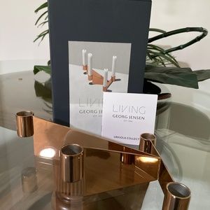 Two Georg jensen  living urkiola candlestick